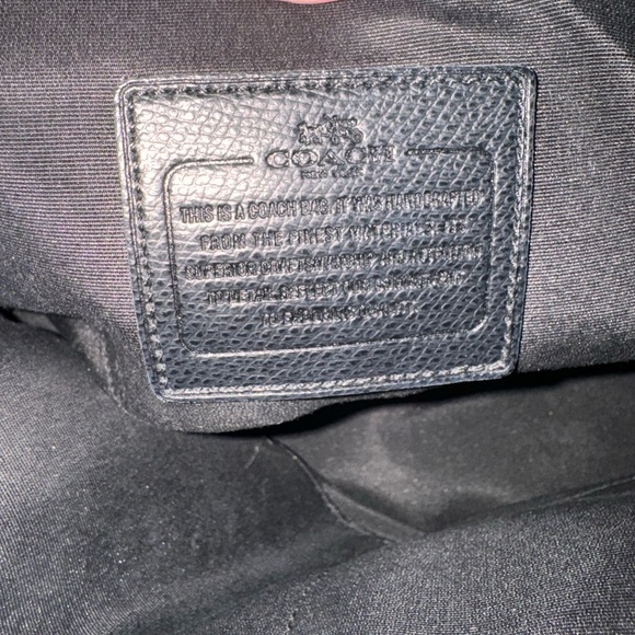 Gently Used Coach Satchel. $75 Black Leather. With Gold hardware. - Picture 4 of 7